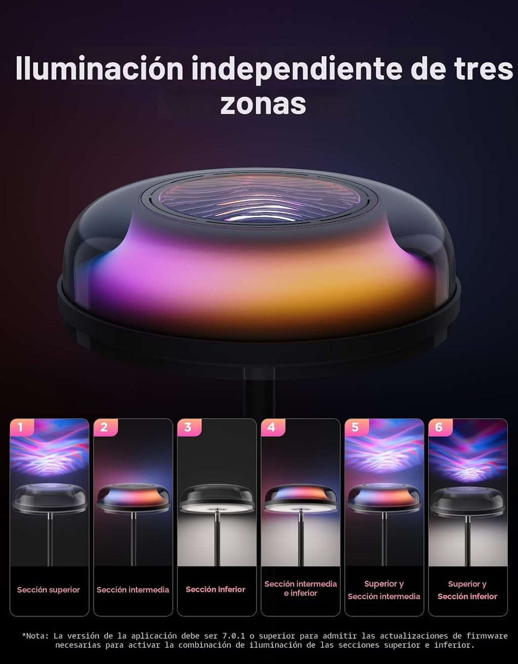 Govee Uplighter - Lámpara de pie para sala de estar, proyector de o...