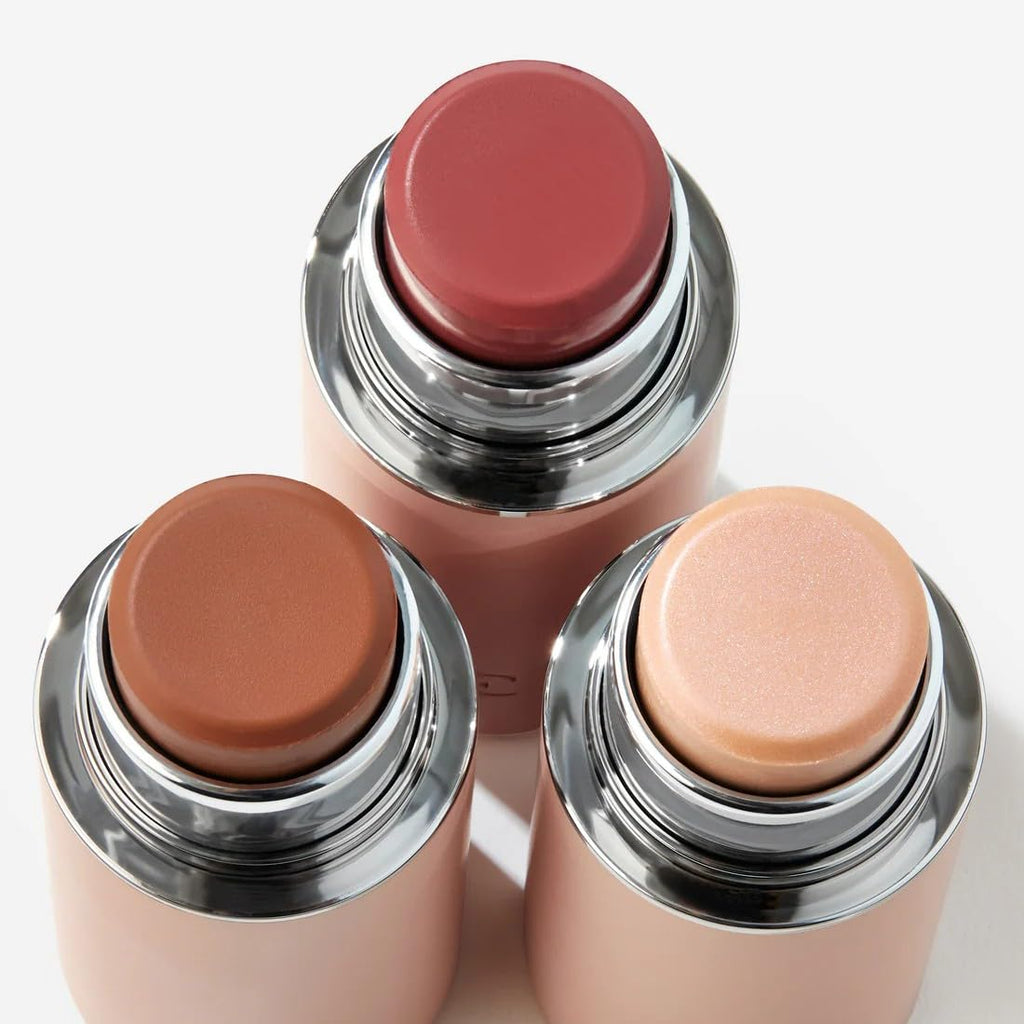 EarthsCure Glow Trio - Juego de 3 piezas: bronceador, rubor e ilumi...