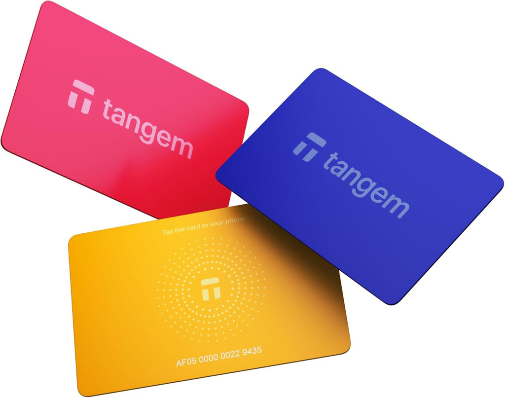 TANGEM Crypto Wallet Pack de 3 - Almacenamiento en frío de confianz...