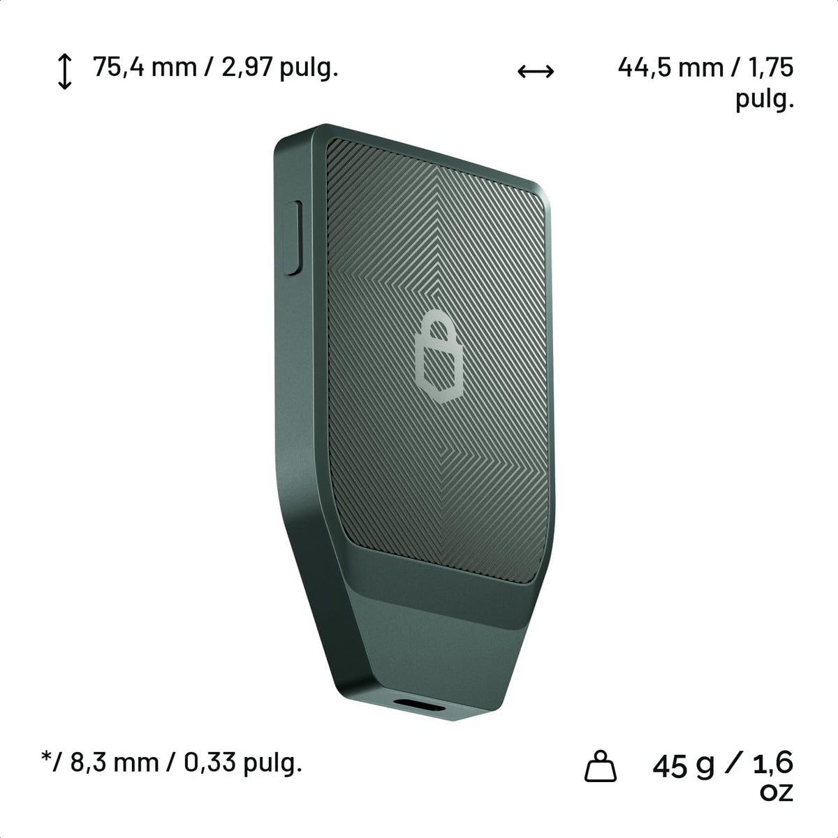 Trezor Safe 7 - Cartera de Hardware de Criptomoneda con Bluetooth,...