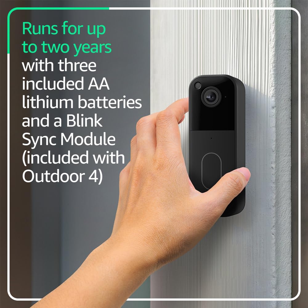 Blink Video Doorbell + Outdoor 4: Cámaras de seguridad inteligentes...