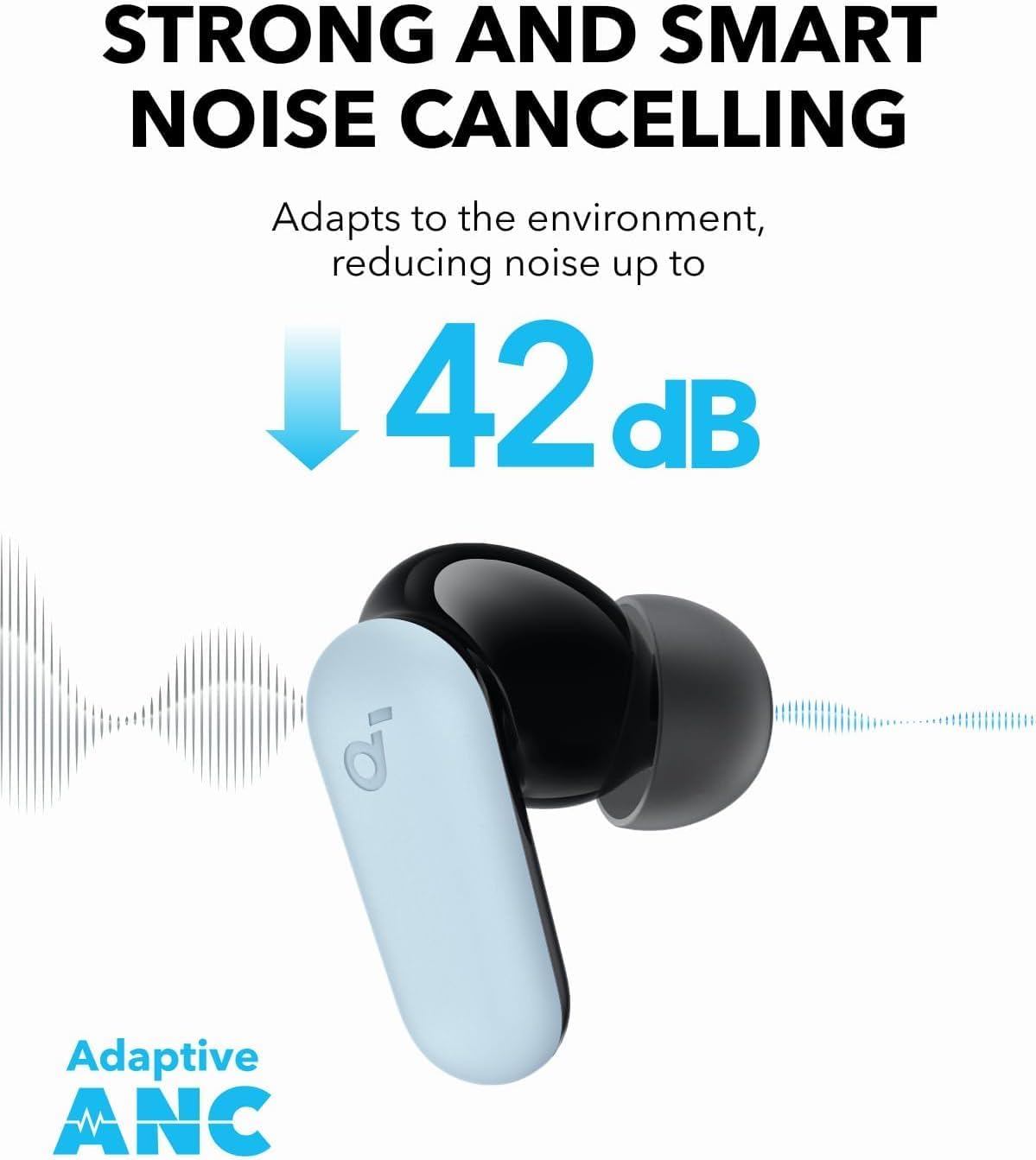 Auriculares con cancelación de ruido Soundcore P30i de Anker, cance...