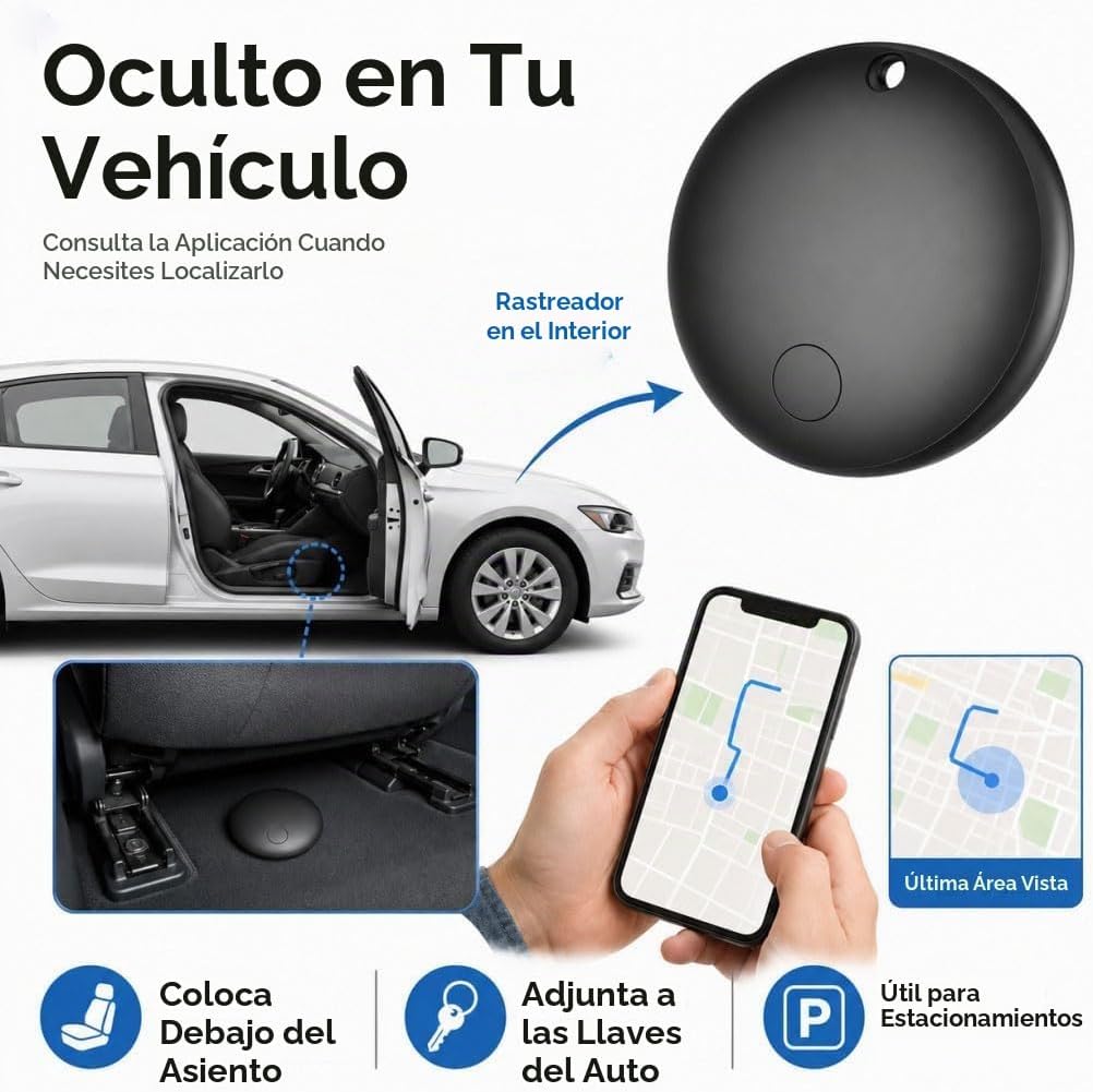 Rastreador GPS para vehículos sin tarifa mensual (solo Android), pa...
