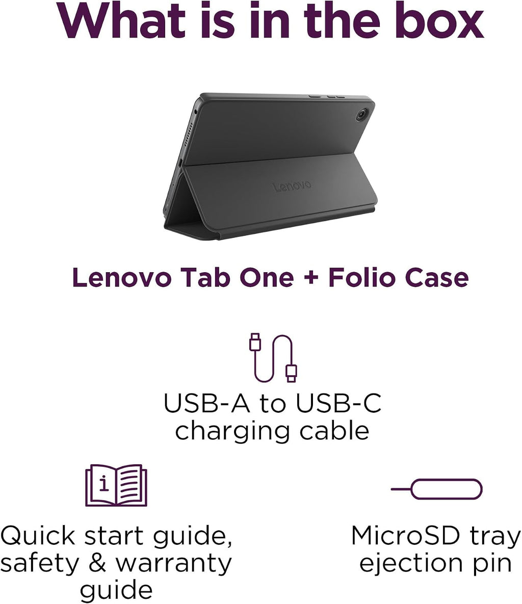 Lenovo Tab One - Tableta ligera - hasta 12.5 horas de reproducción...
