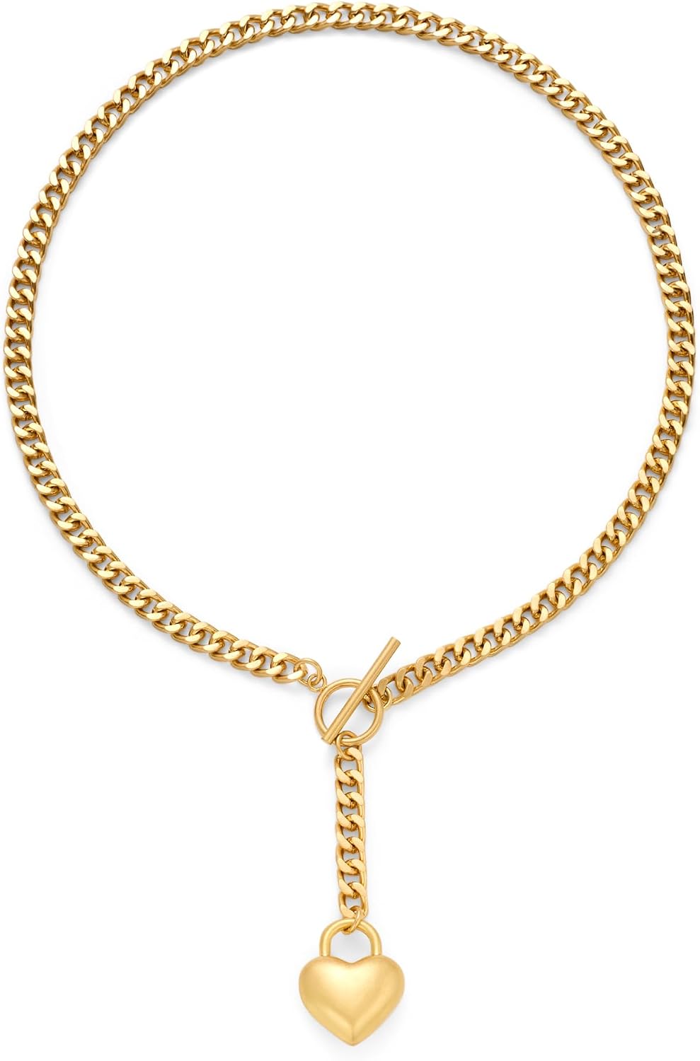 CLASSYZINT Collar con colgante de cabeza de león y moneda de corazó...