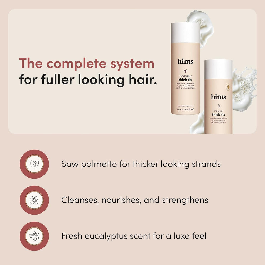 hims Thick Fix - Juego de champú y acondicionador \u2013 Saw Palmet...