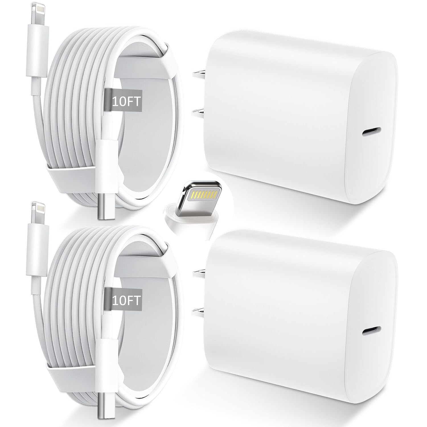 Cargador de carga rápida para iPhone 14, 13, 12, 11 [certificado MF...