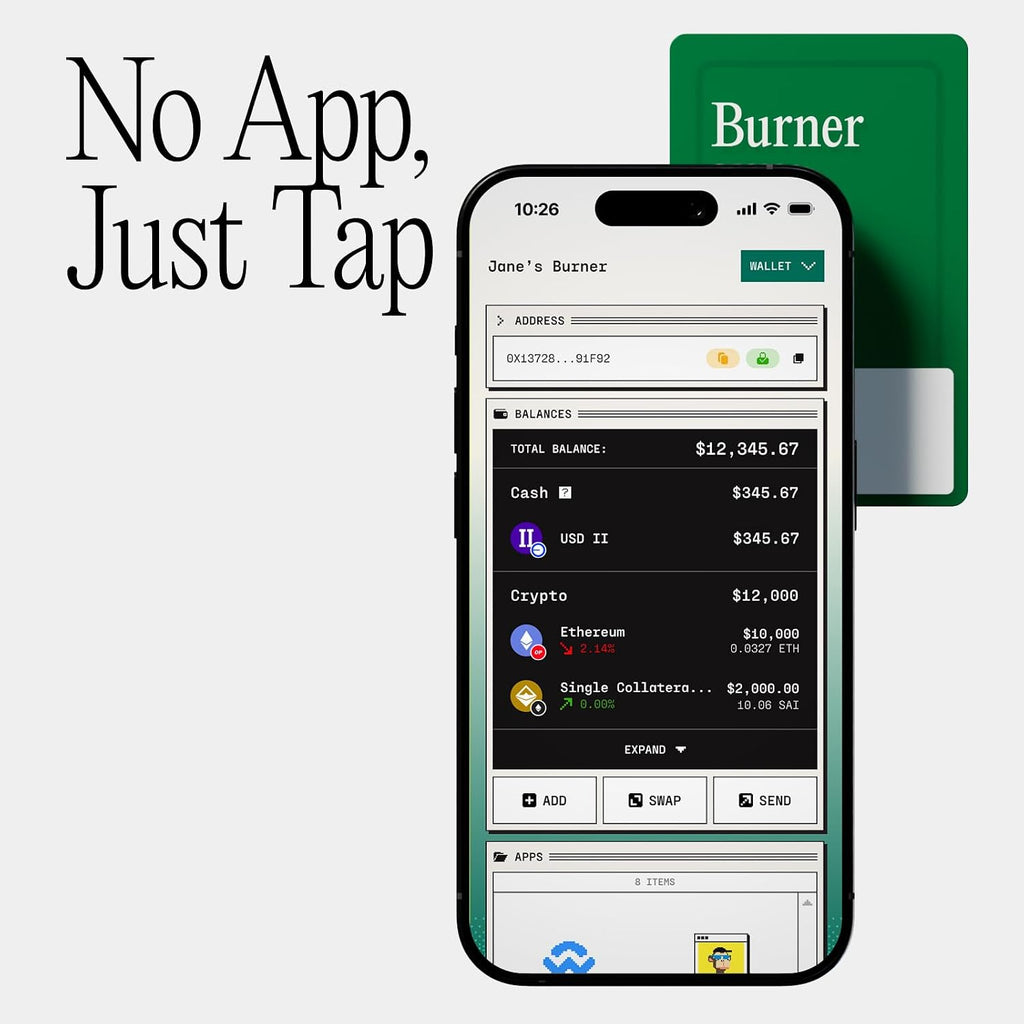 Burner Tarjeta Ethereum \u2013 Cartera ETH recargable física | Sin...