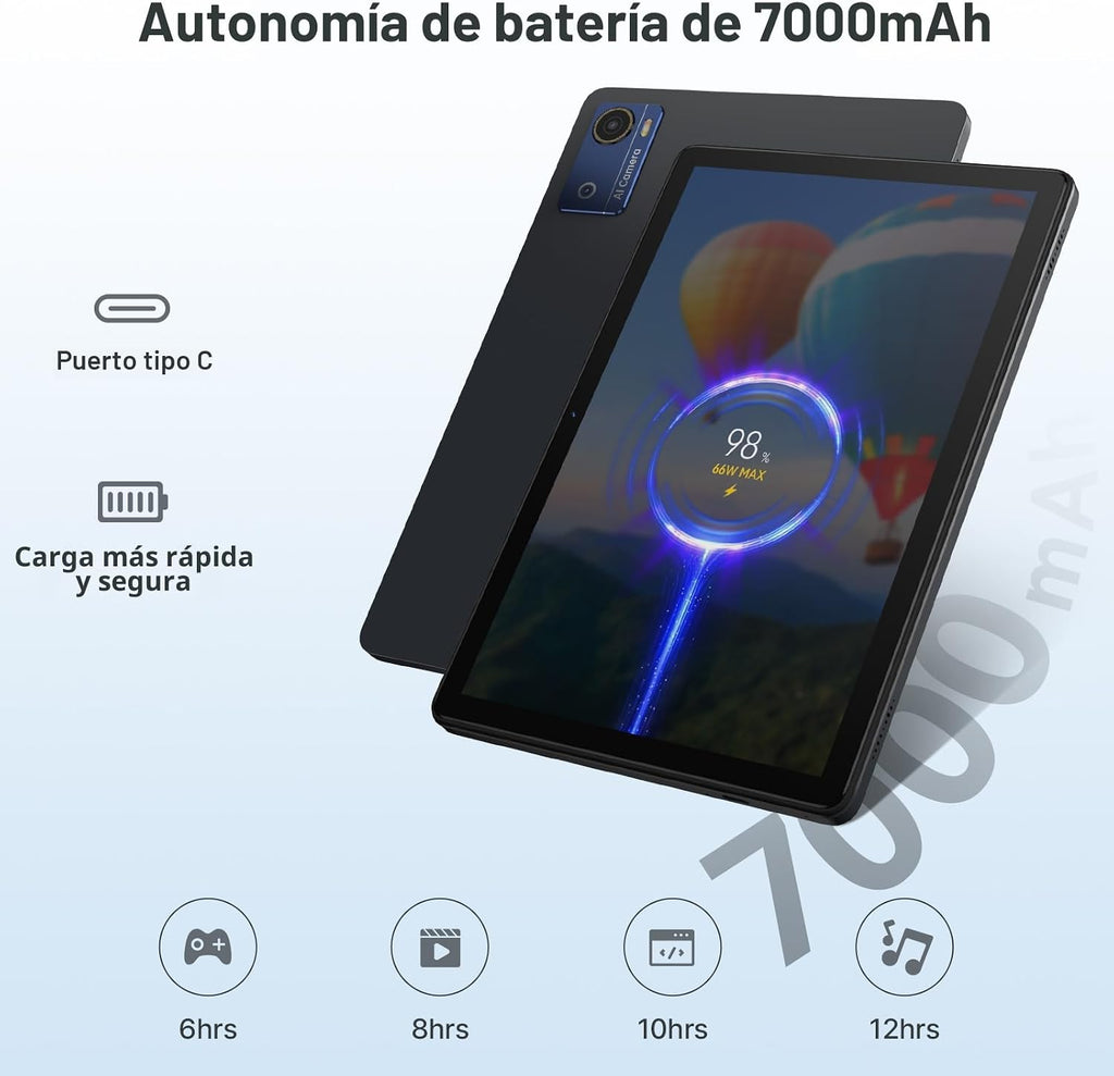 Tablet Android 16 de 10.1 pulgadas 2026 con procesador Octa-Core co...