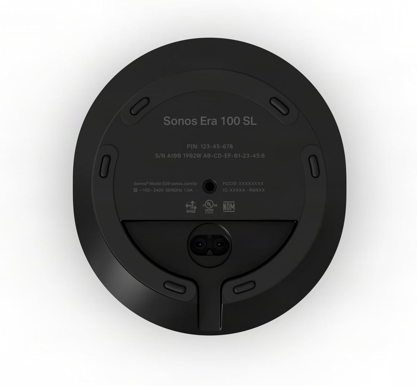Sonos Era 100 SL - Altavoz compacto sin micrófono con WiFi, Bluetoo...