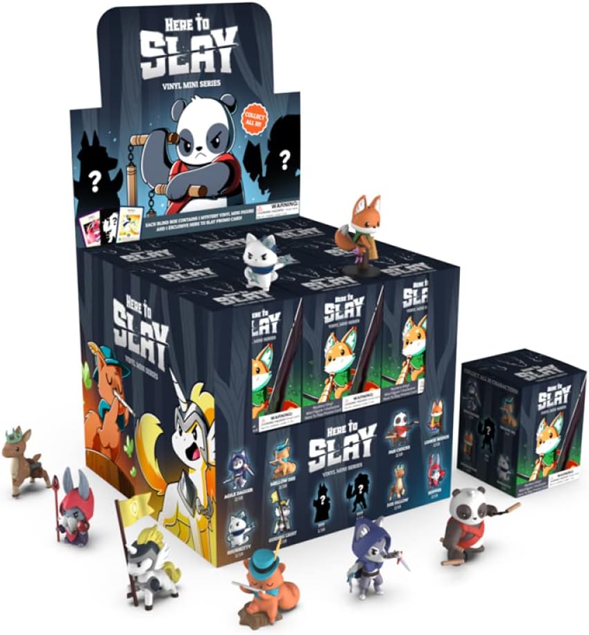 TeeTurtle Unstable Games - Here to Slay: Mini caja ciega de vinilo...