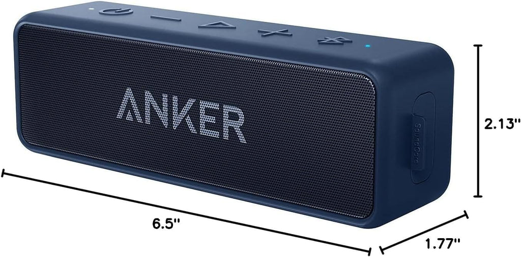 Anker Soundcore 2 - Altavoz Bluetooth portátil con sonido estéreo,...