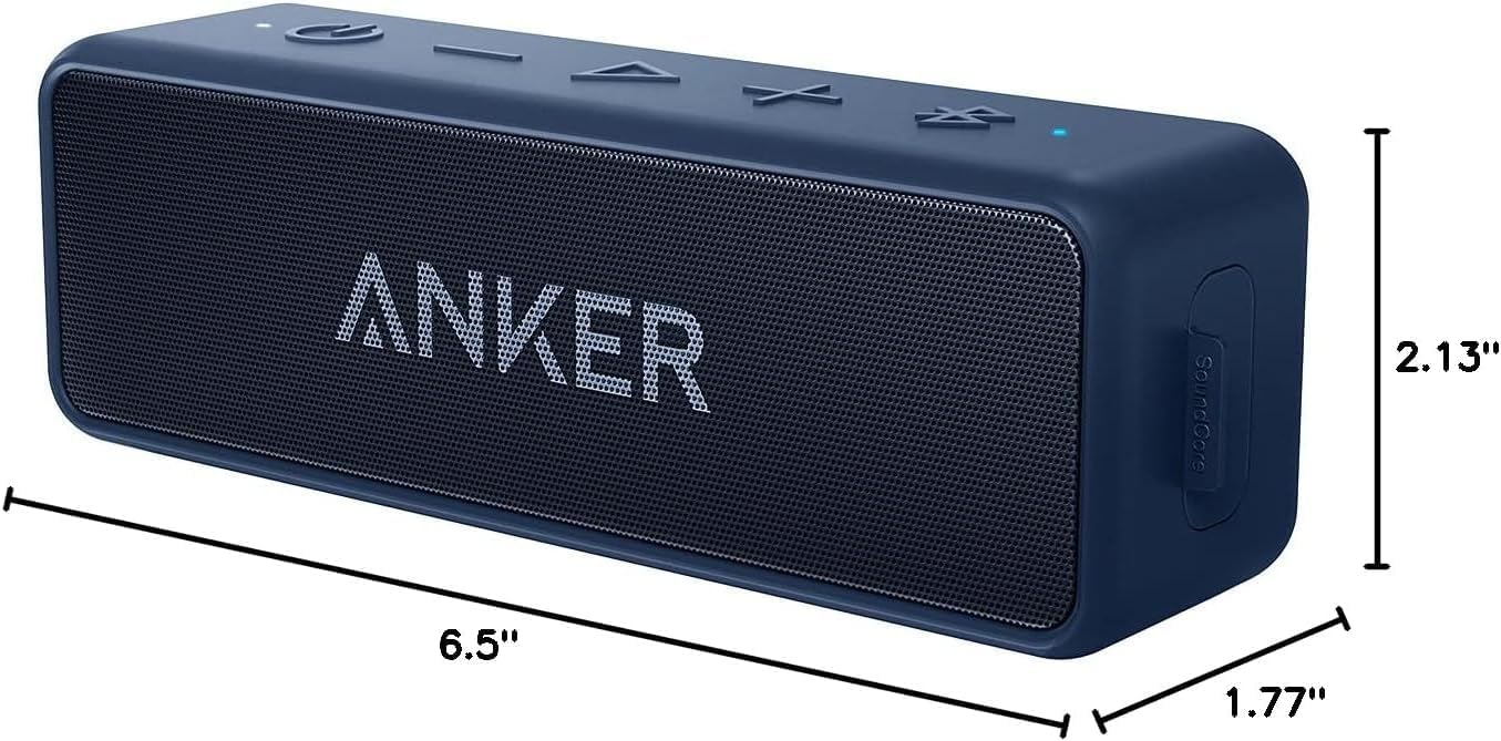 Anker Soundcore 2 - Altavoz Bluetooth portátil con sonido estéreo,...
