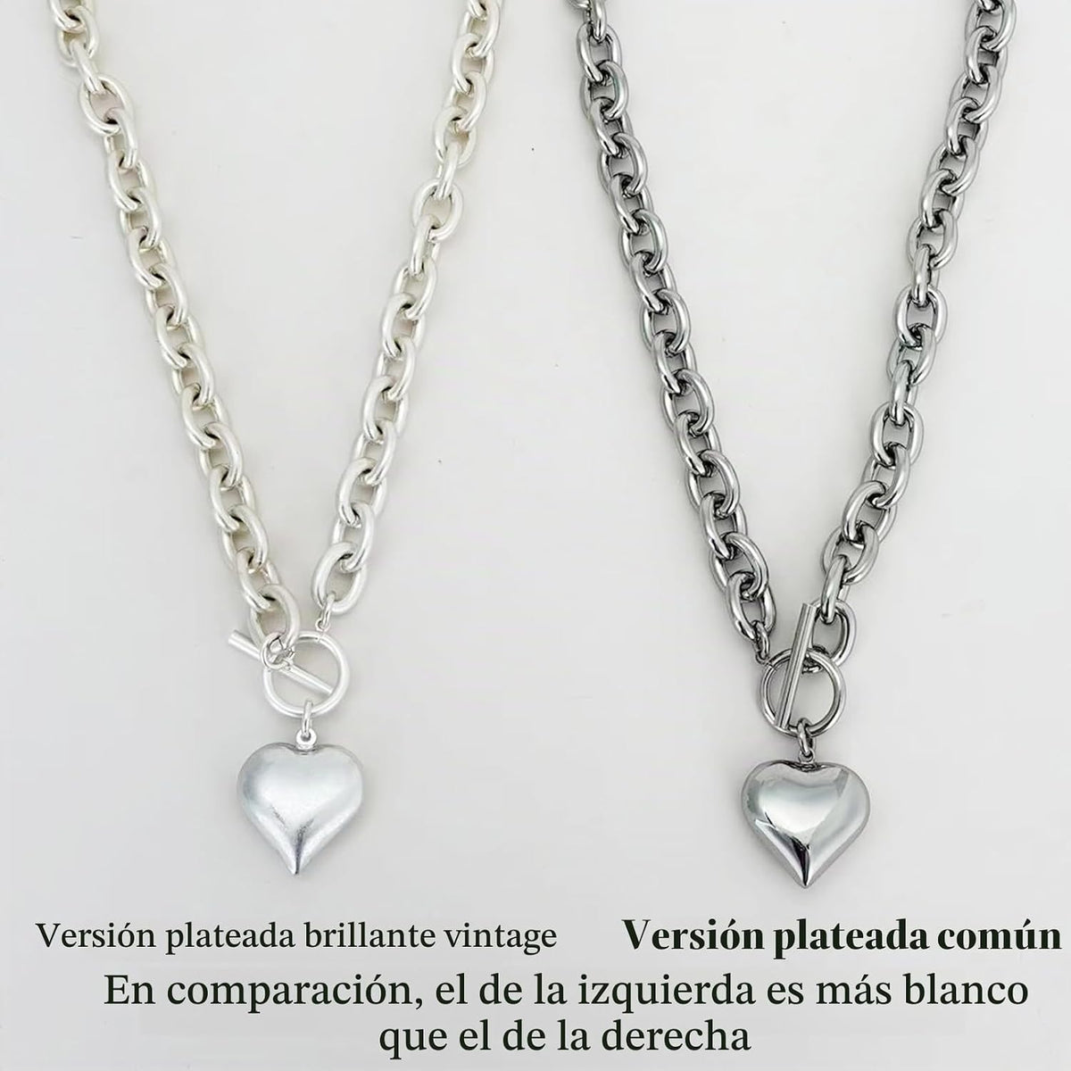 CLASSYZINT Collar con colgante de cabeza de león y moneda de corazó...