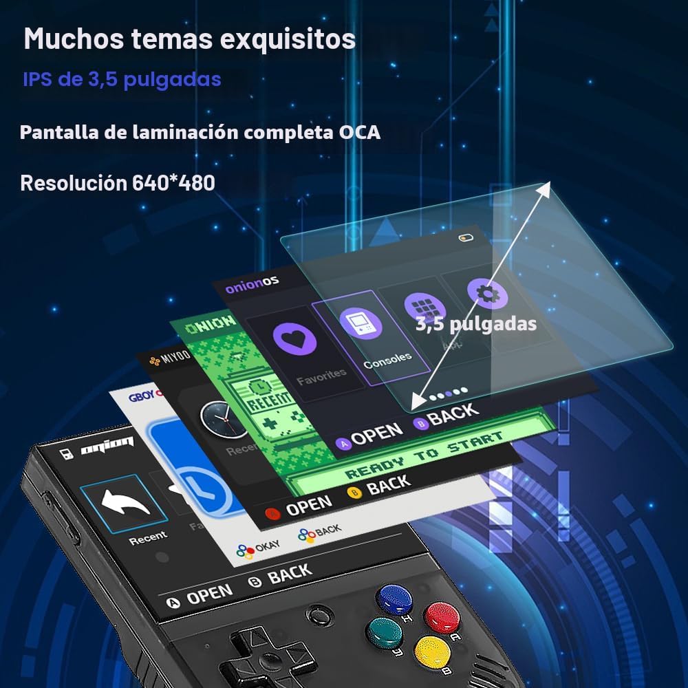 Miyoo Mini Plus con estuche portátil - Consola de juegos de mano, e...