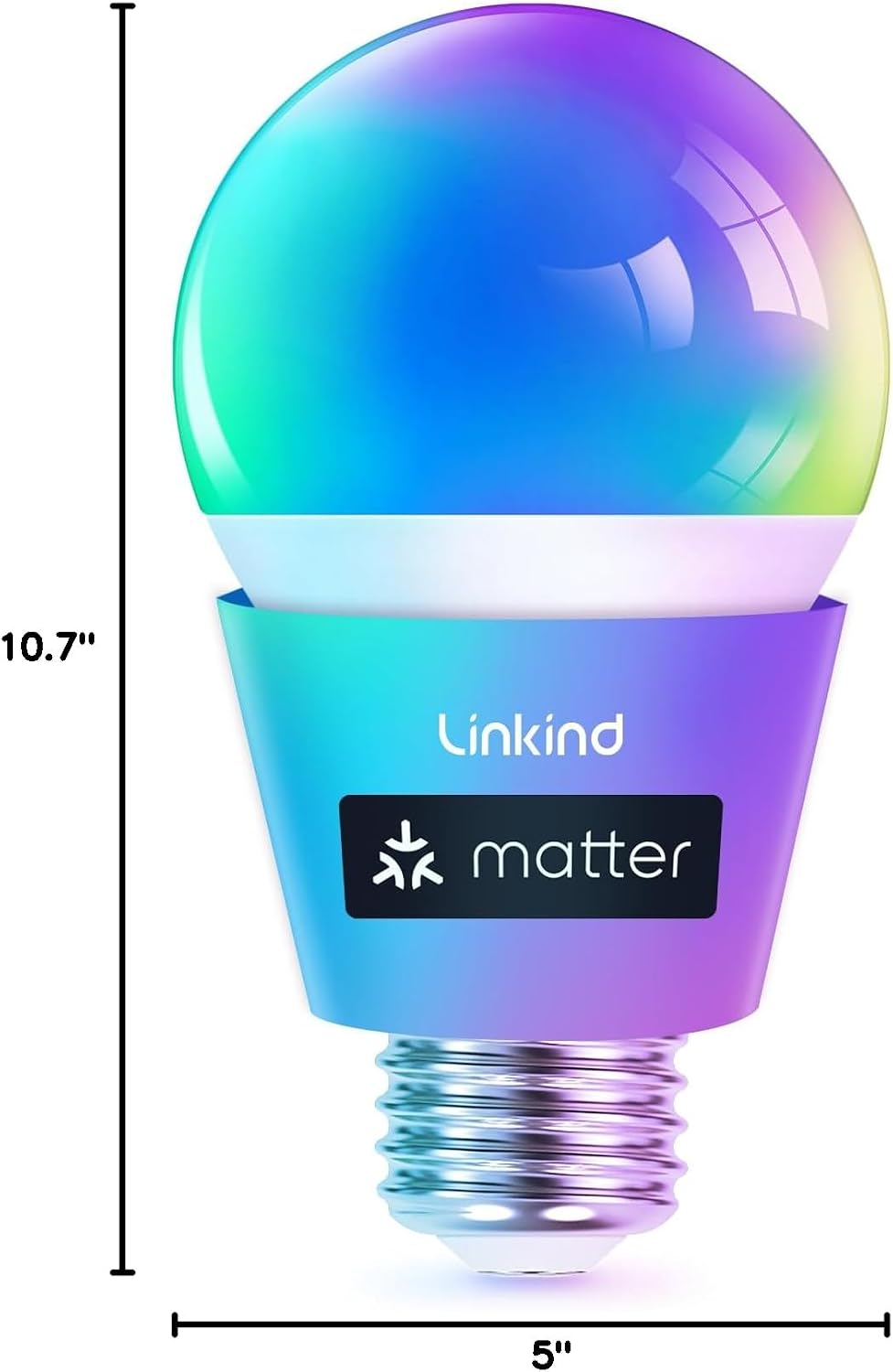 Linkind Matter - Bombilla inteligente que funciona con Alexa\/Apple...