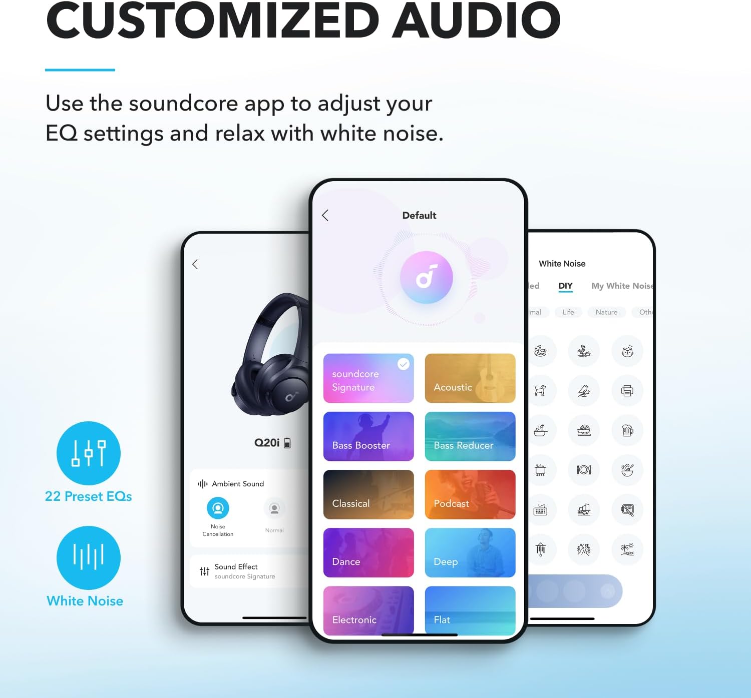 Soundcore by Anker Q20i Auriculares híbridos con cancelación activa...