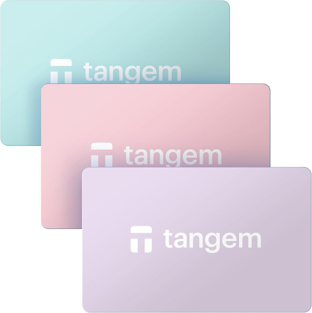 TANGEM Paquete de 3 carteras, billetera criptográfica segura, almac...