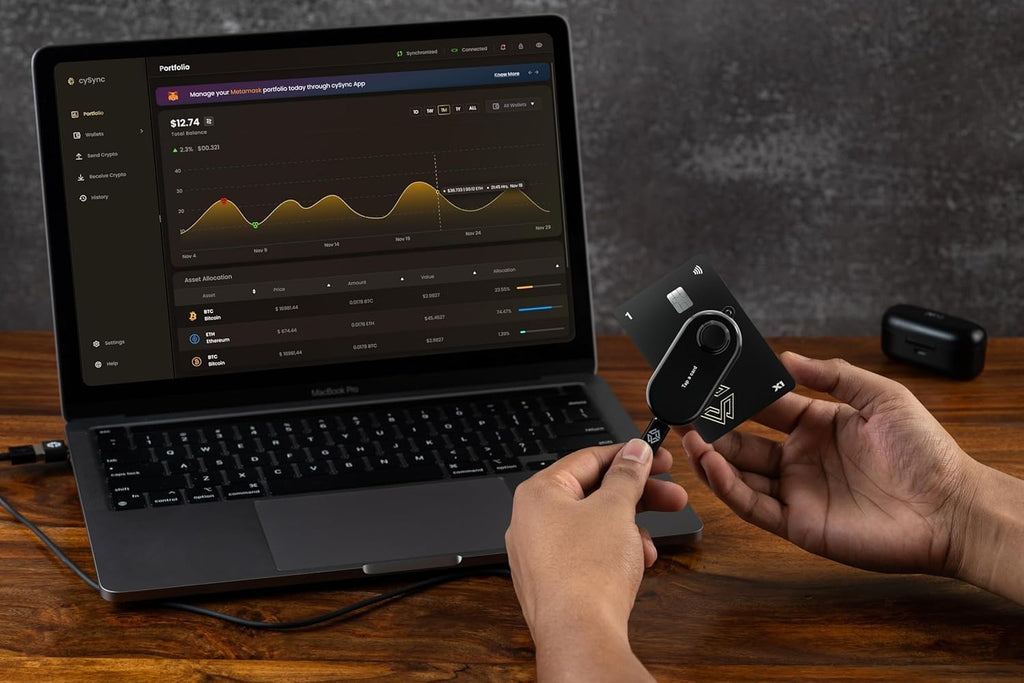 Cypherock Cartera criptográfica de hardware para almacenamiento seg...