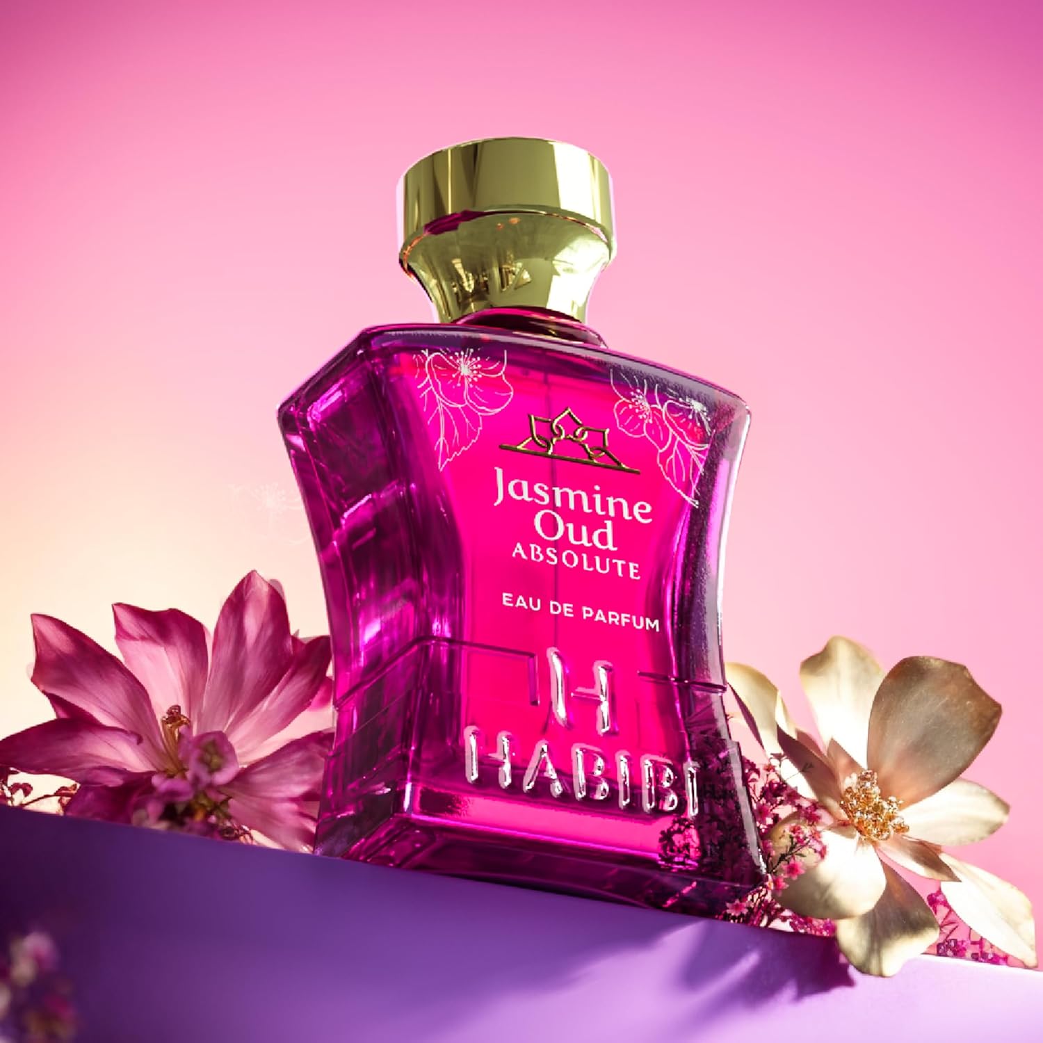 H HABIBI Jasmine Oud Absolute - Perfume árabe para mujer - 2.5 oz (...