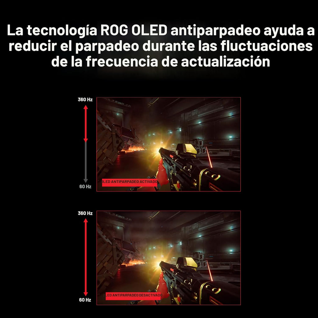 ASUS ROG Strix Monitor para juegos QD-OLED de 26.5" 1440P (XG27...