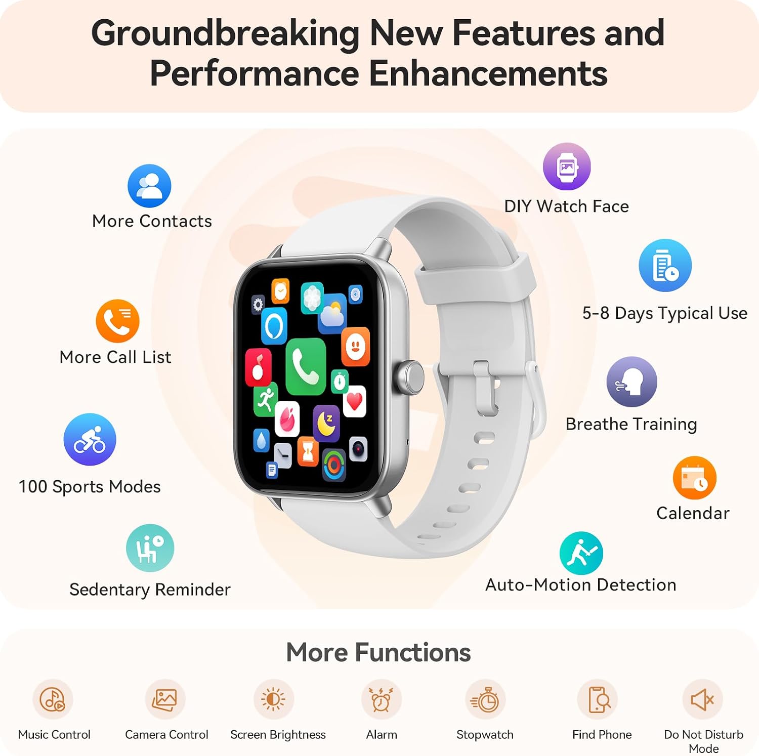 Gydom Relojes inteligentes para mujeres y hombres [Alexa integrado,...