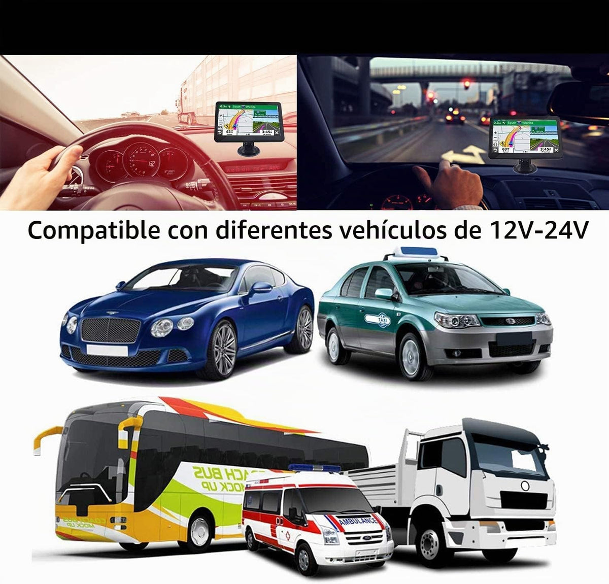Navegación GPS para automóvil, mapa 2025 de 7 pulgadas con pantalla...