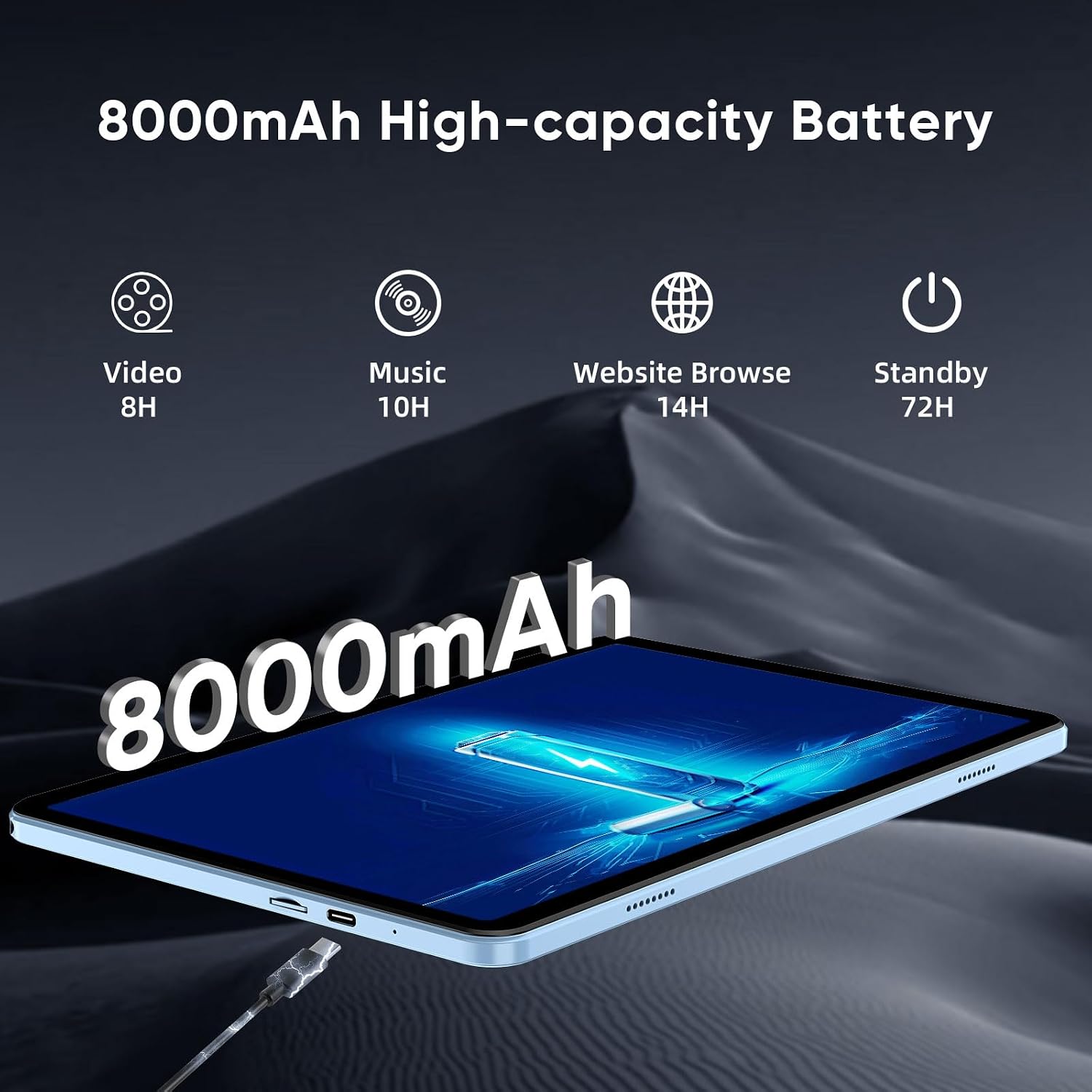 WXUNJA Tablet Android 15, tabletas de 11 pulgadas con procesador Oc...