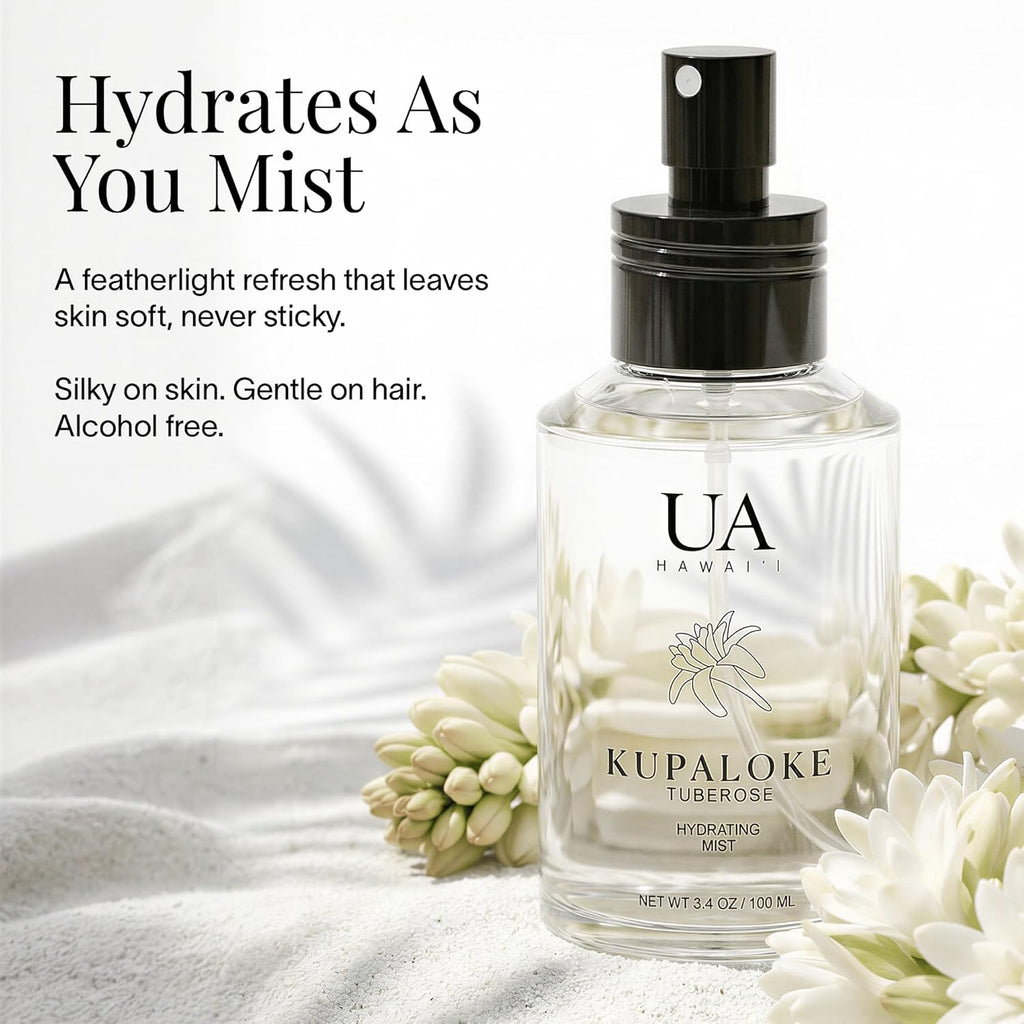 Kupaloke Tuberose - Bruma corporal y capilar de Hawái, perfume para...