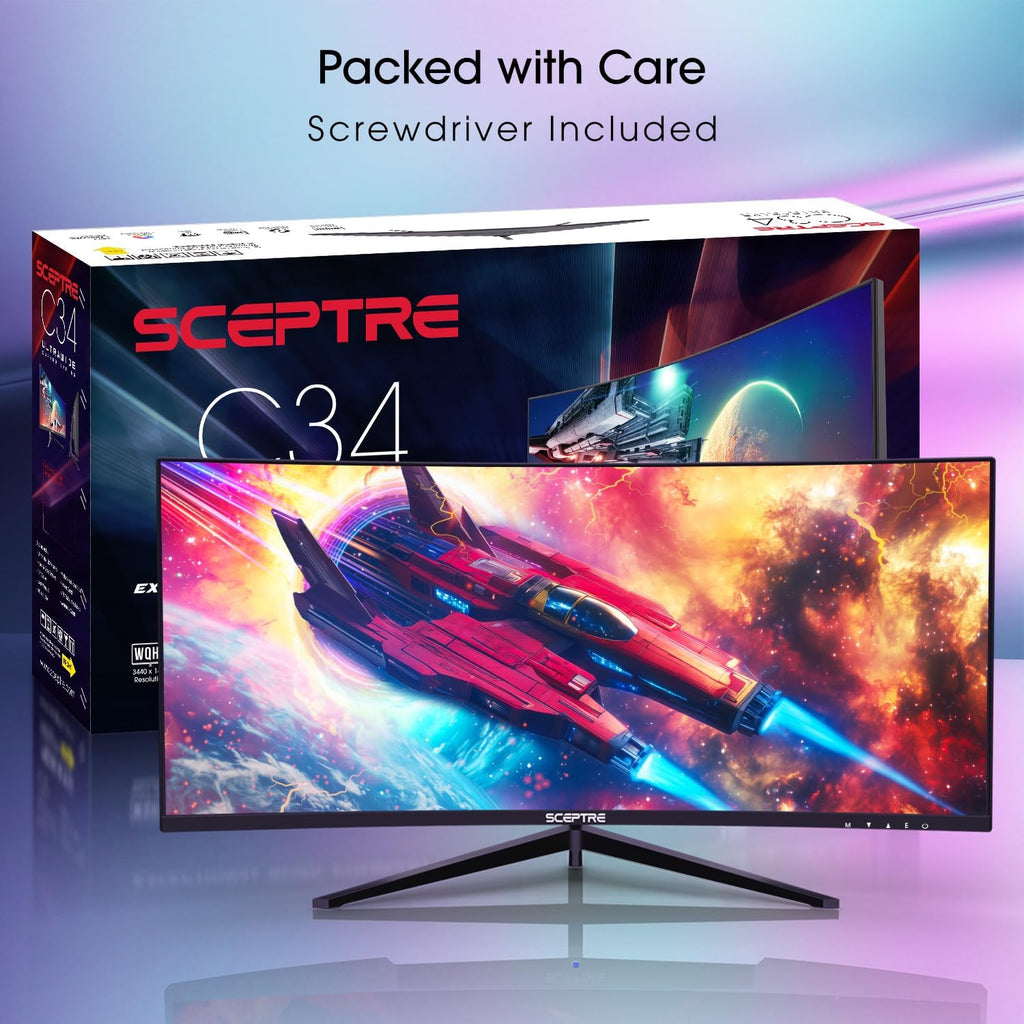 ¡Nuevo! Sceptre - Monitor para juegos curvado de 30 pulgadas 200+Hz...