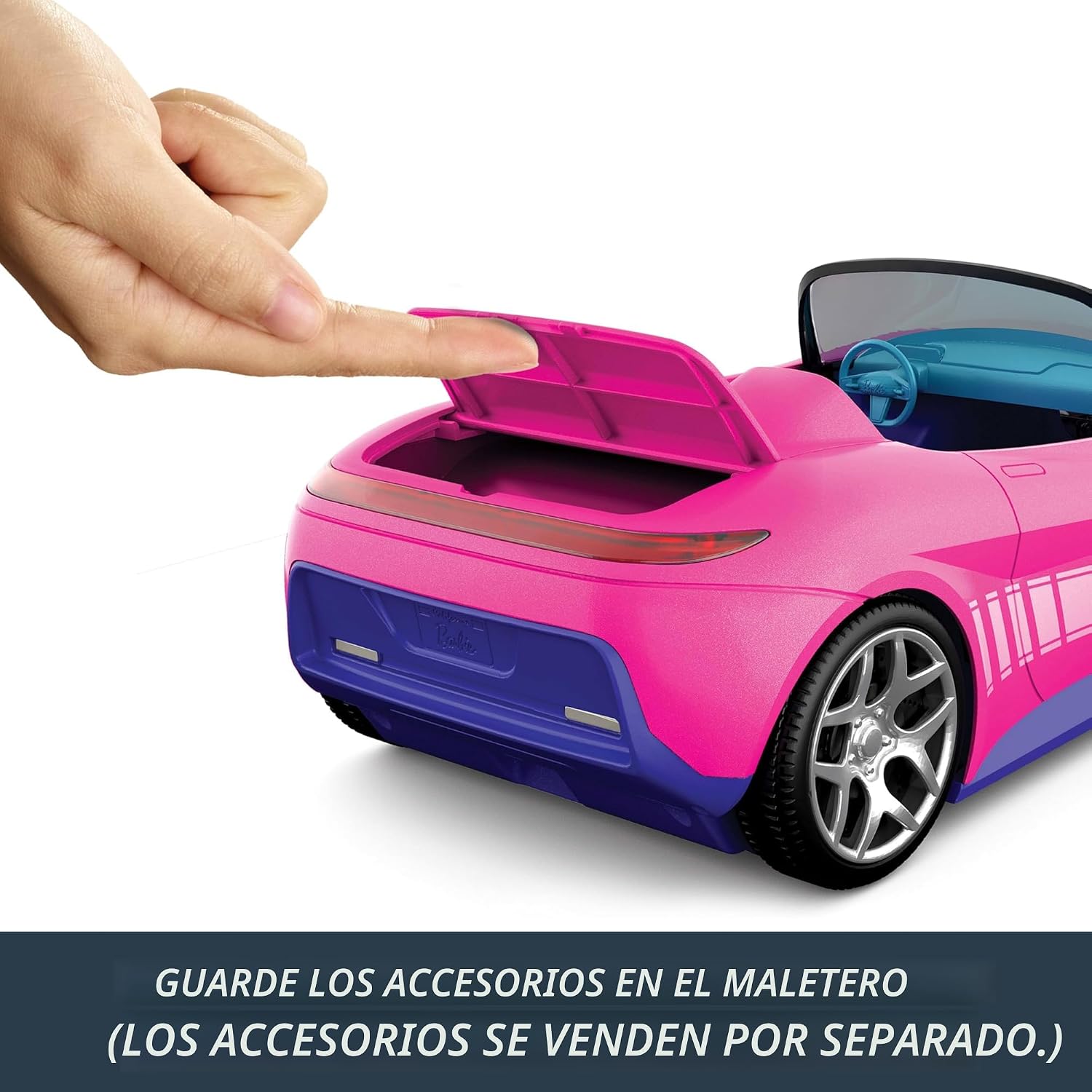 Hot Wheels Barbie - Coche de juguete a control remoto rosa converti...