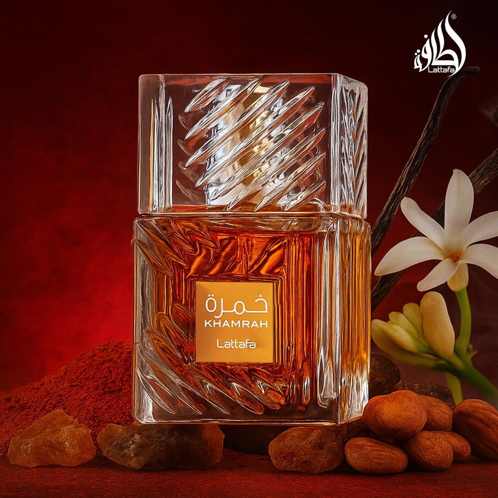 Lattafa Khamrah - Vainilla, picante cálido, ámbar, canela - Perfume...