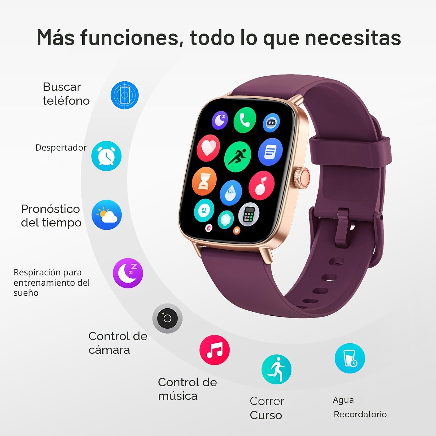Reloj inteligente para mujeres, pantalla HD de 1.85" compatible...