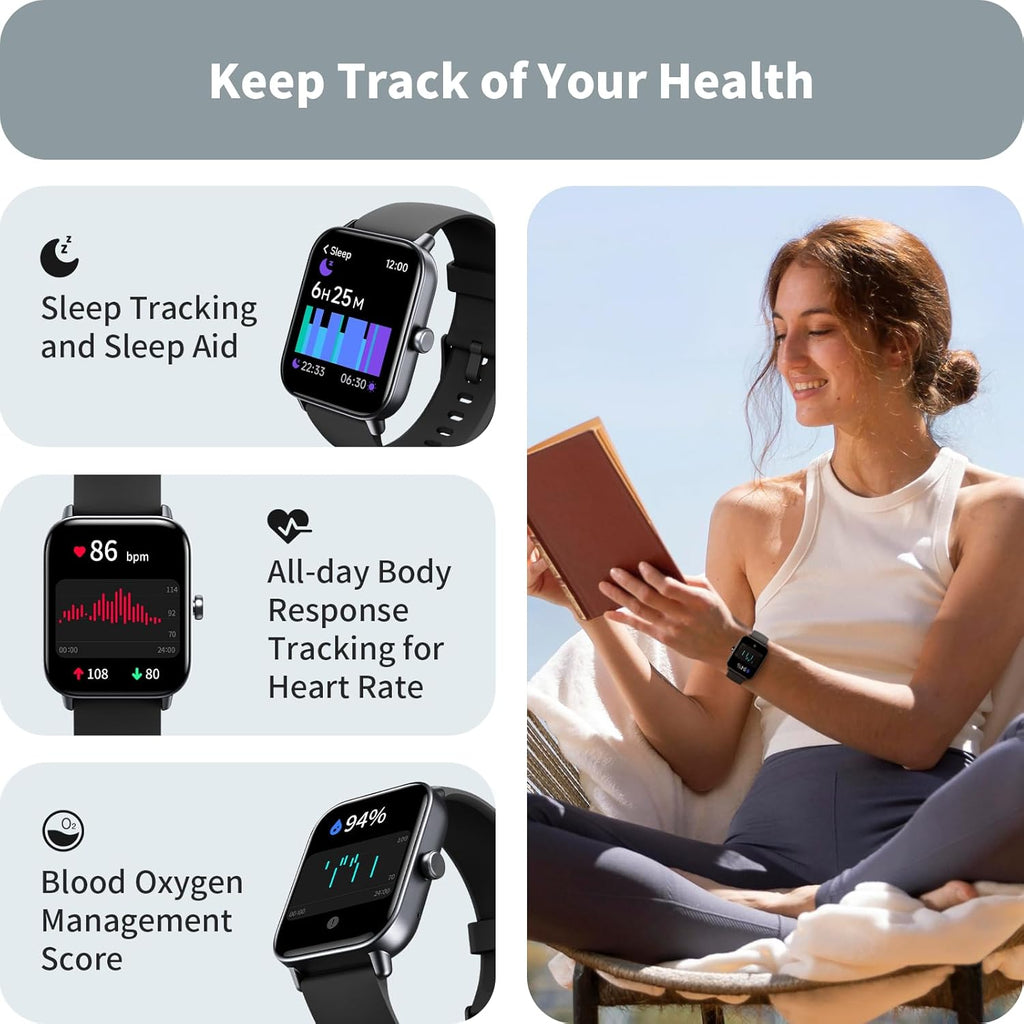 Relojes inteligentes para hombres y mujeres, rastreador de activida...