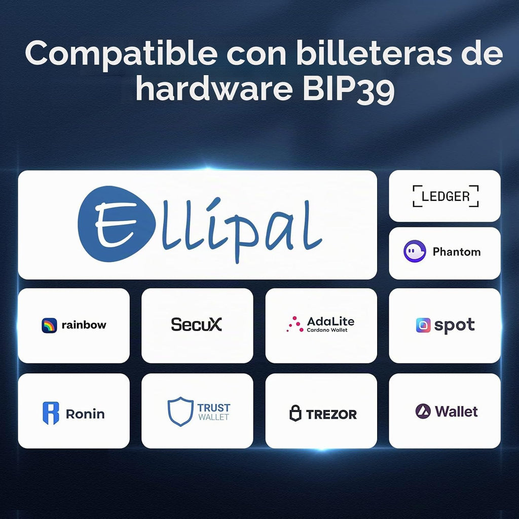 ELLIPAL Copia de Seguridad de Frases Cripto, Caja de Almacenamiento...