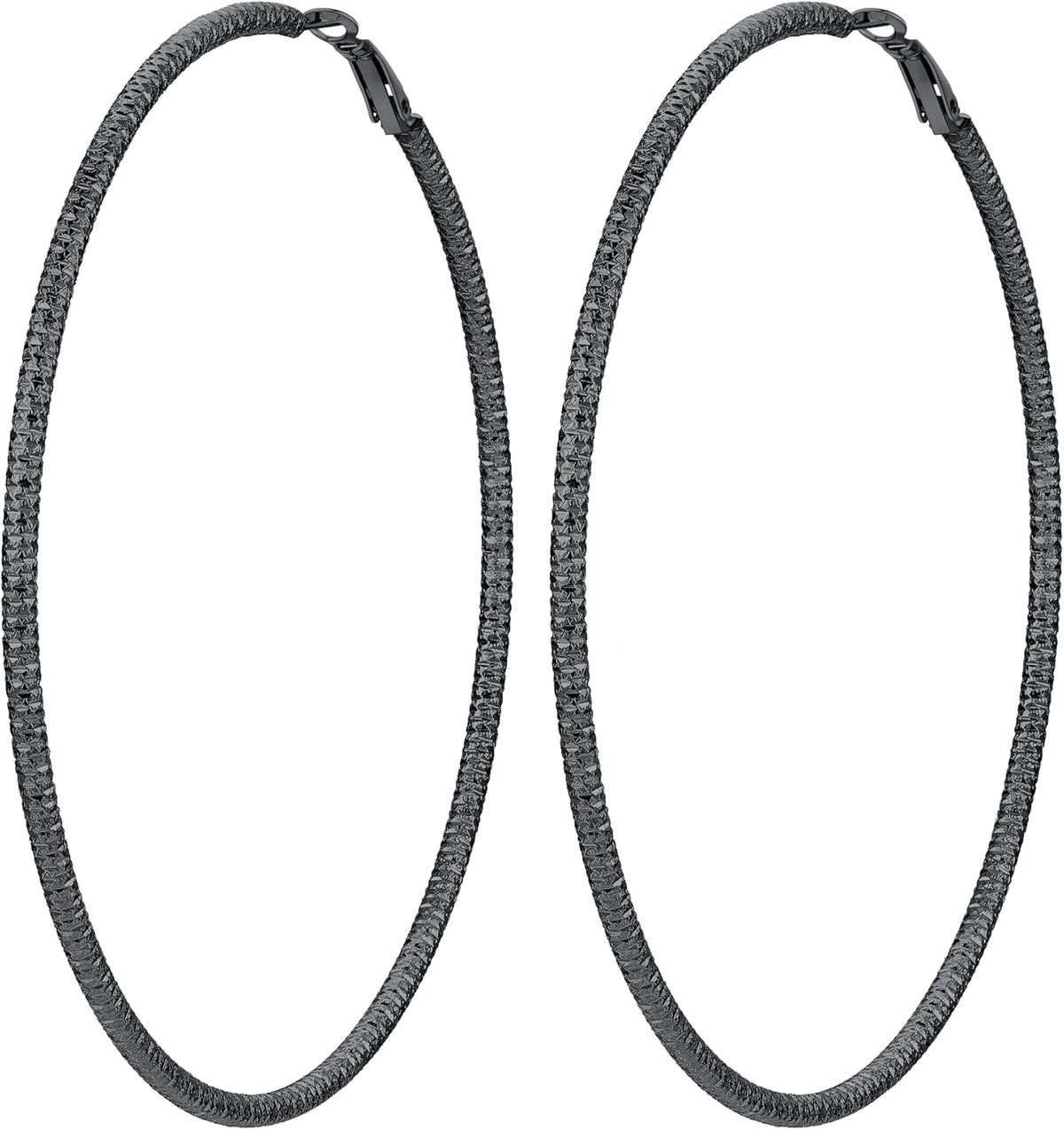PROSTEEL 12\/16\/24\/32\/40 Pulgadas Aretes de Aro Gruesos para Muj...