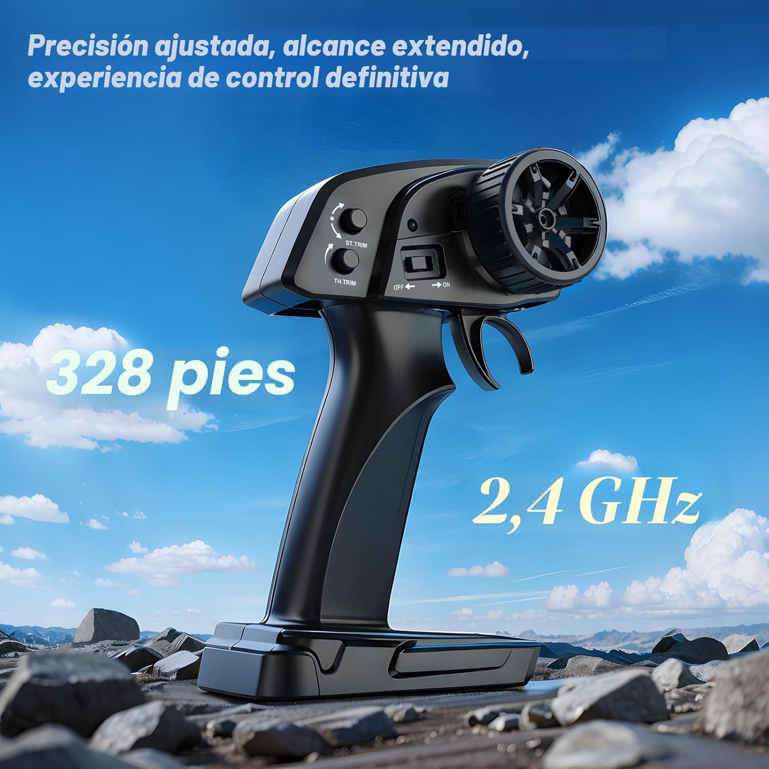 DEERC 9309E - Coches RC todoterreno rápidos para adultos 40KPH, cam...