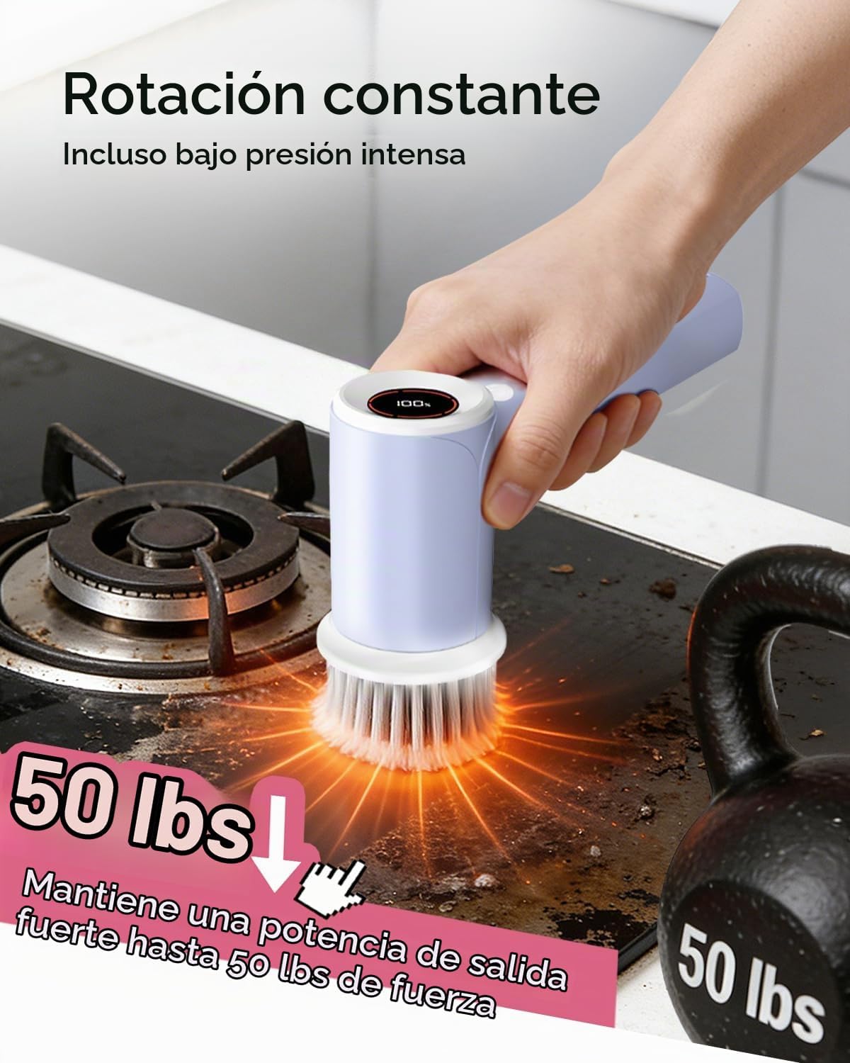 PUFTEM Depurador de ducha eléctrico, depurador de baño inalámbrico,...