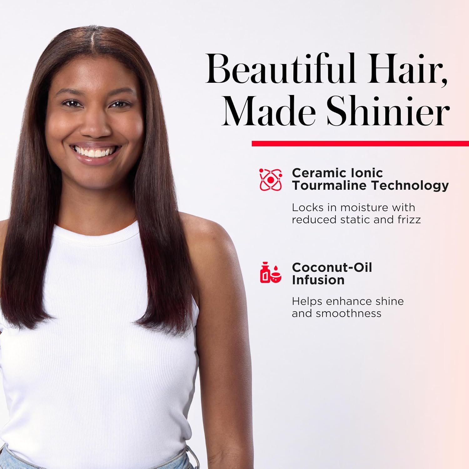 REVLON SmoothStay XL Alisador de Cabello - Cepillo Alisador con Cal...