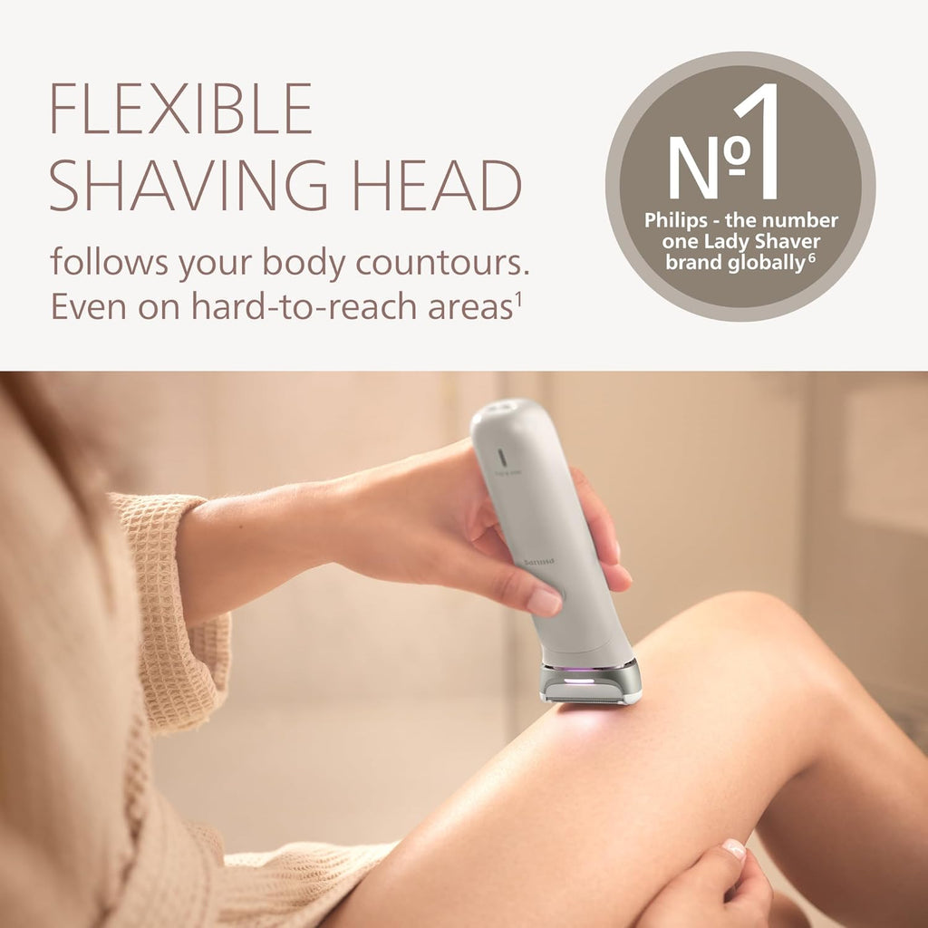 Philips Lady Shaver Series 8000 - Afeitadora eléctrica inalámbrica,...