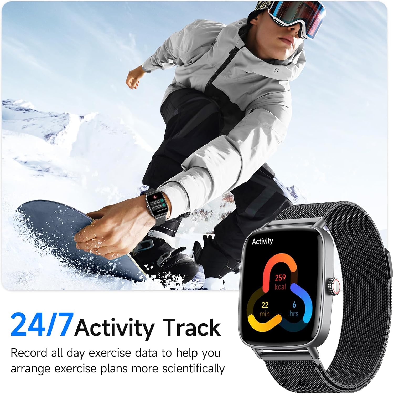 Reloj inteligente para mujeres, reloj inteligente HD de 1.85 pulgad...