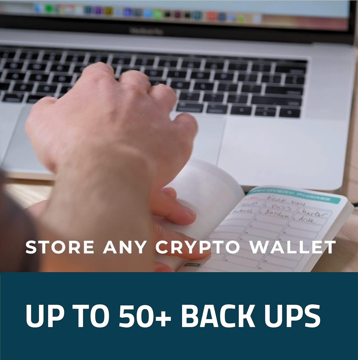 SHIELDFOLIO Stonebook - Cuaderno de contraseñas criptográficas más...