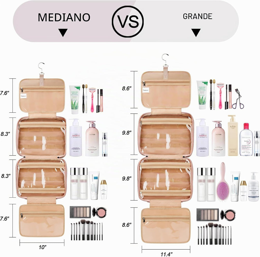 Neceser colgante de viaje para mujeres y hombres, con 6 fundas de b...