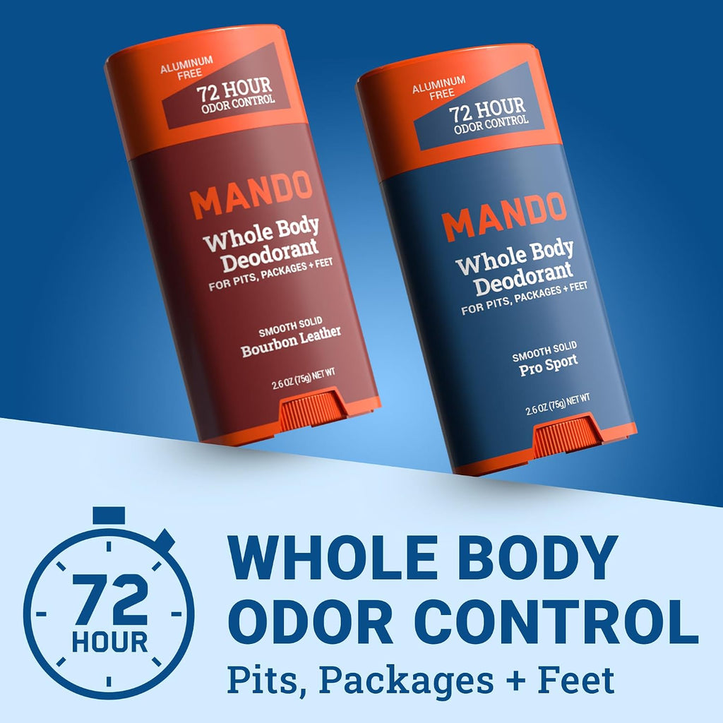 Mando Desodorante para todo el cuerpo para hombres - Barra sólida s...