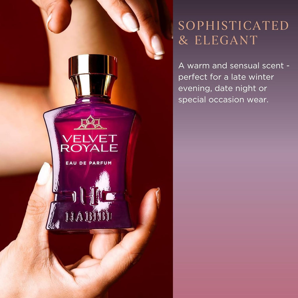 H HABIBI Velvet Royale Perfume Árabe para Mujeres \u2013 2.5 oz (75...