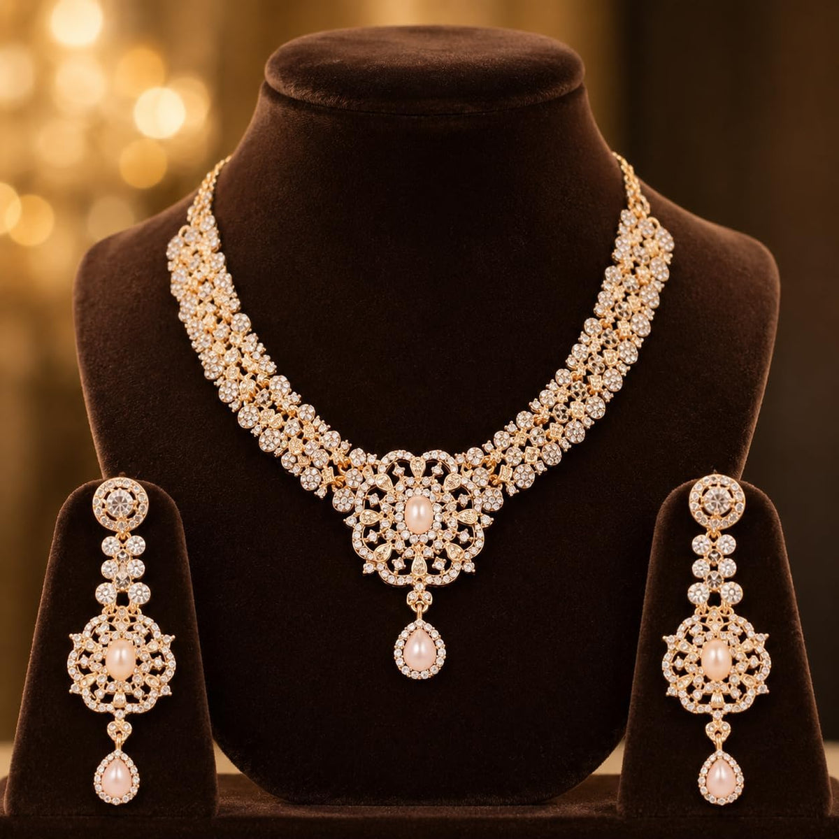 Conjuntos de joyas Touchstone para mujer, joyería india para boda,...