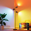 Lámpara de pie Govee en forma de árbol compatible con Matter, 3 luc...