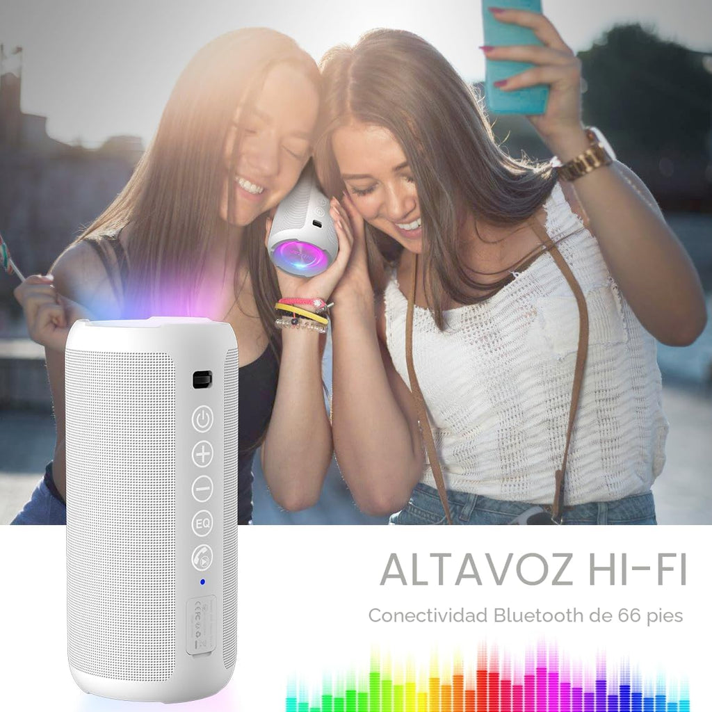 Ortizan Altavoz Bluetooth portátil: IPX7 impermeable, sonido fuerte...