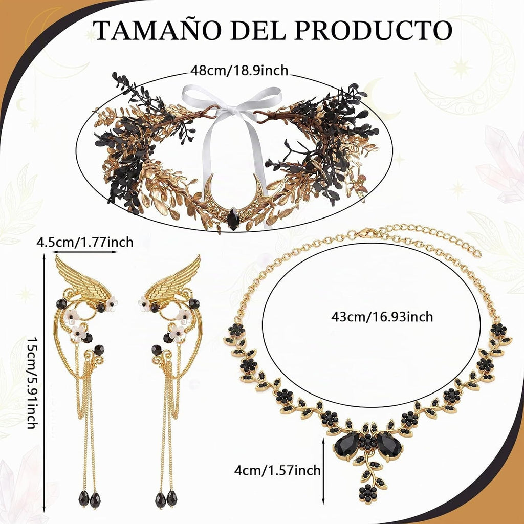 Liliaafar Juego de 4 accesorios renacentistas de elfos de hada, acc...