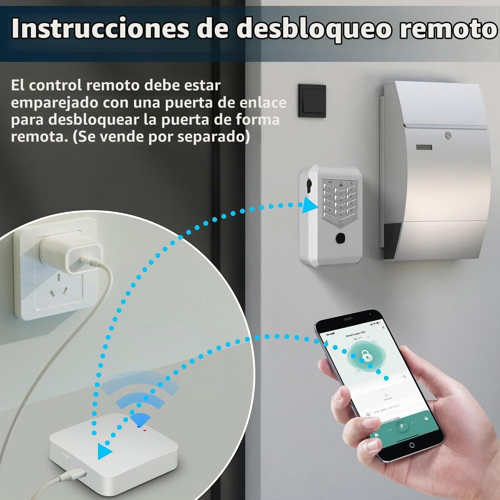 KENRONE Caja de bloqueo inteligente con llave, cajas de llaves de m...